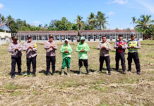 Musim Kemarau, Polsek Tampaksiring Gelar Penanaman Jagung Hibrida di Pejeng Kaja