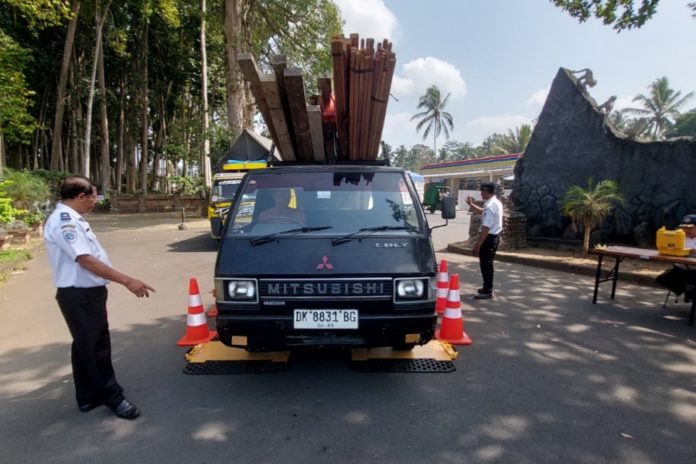 Operasi Dishub Badung Di Sangeh, Belasan Kendaraan Terjaring Muatan Lebih 1