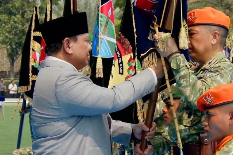 Peringatan HUT ke-81 TNI, Prabowo Resmikan 204 Satuan, Termasuk 6 Kodam