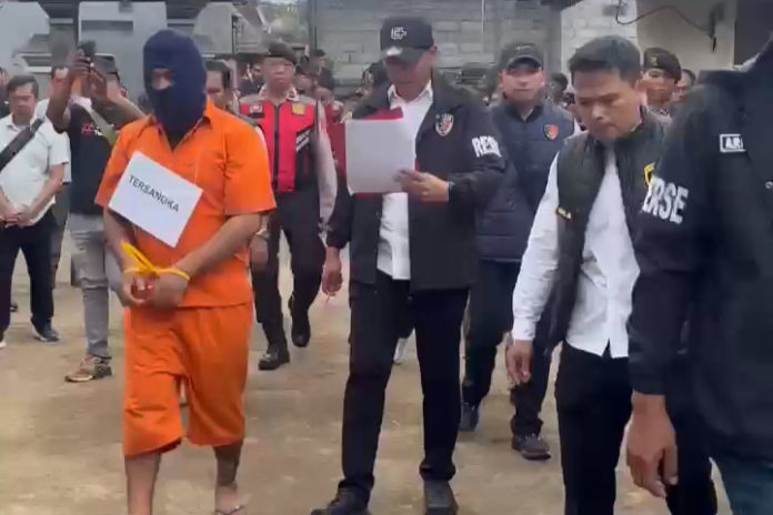 Polisi Gelar Rekontruksi Pembakaran Sopir Truk Di Muncan 1