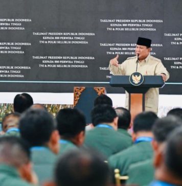 Presiden Sampaikan Taklimat pada 800 Pati TNI-Polri