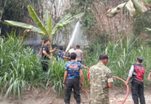 Tegalan Bambu Terbakar, Pemilik Rugi Puluhan Juta