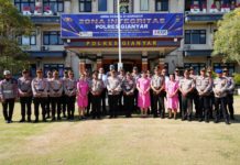 Tiga Personel Polres Gianyar Naik Pangkat Pengabdian